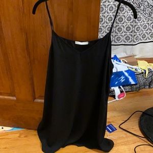 Three Eighty Two Black Slip mini dress